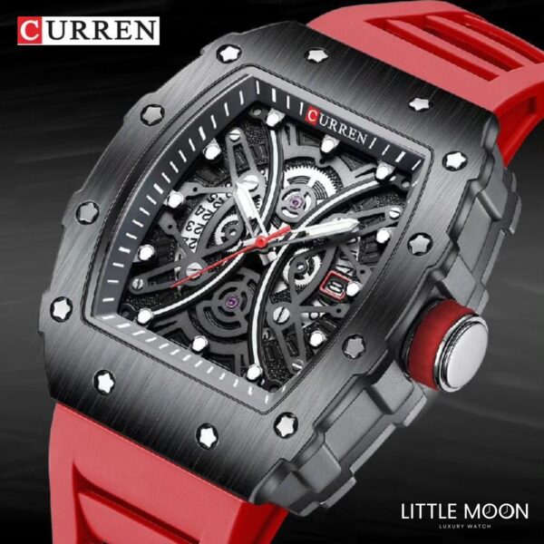 Montre Carrée Lumineuse CURREN pour Homme