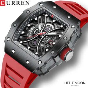 Montre Carrée Lumineuse CURREN pour Homme