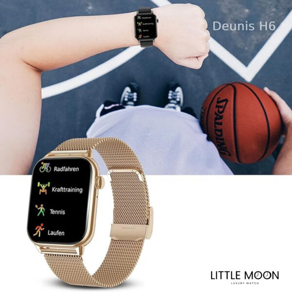 HWXMAX Smartwatch – Écran Ultra-Large 1.99" | Appels Bluetooth | Suivi Santé
