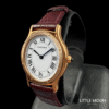 Cartier Arcade Ultra Slim – Montre de Luxe Classique Cuir Bordeaux