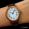 Cartier Arcade Ultra Slim – Montre de Luxe Classique Cuir Bordeaux